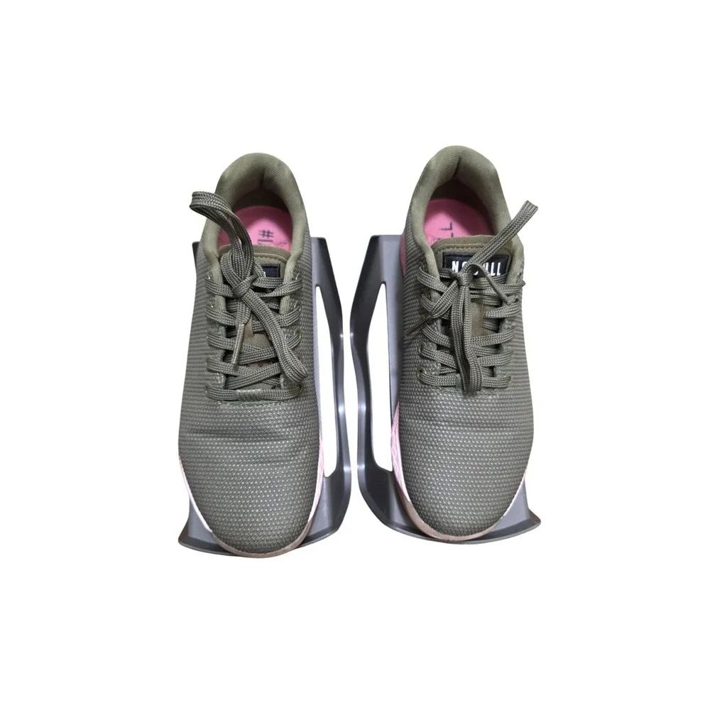 Nobull‎ Trainer Army Green Radiant Pink CrossFit Training Unisex Size M7/W8.5
